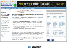 Tablet Screenshot of bankruptcy-services.localbizguide.info